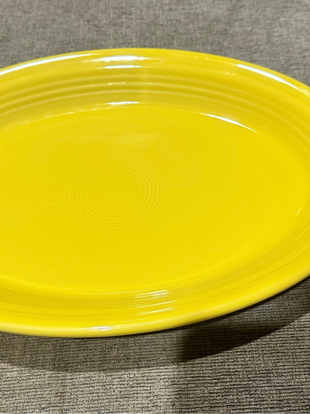Fiesta Yellow Oval Serving Platter 13.5” Homer Laughlin Bright Buttery Yellow